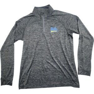 UCLA Bruins Under Armour Mens Heathered Gray Loose Fit 1/4 Zip Shirt Large
